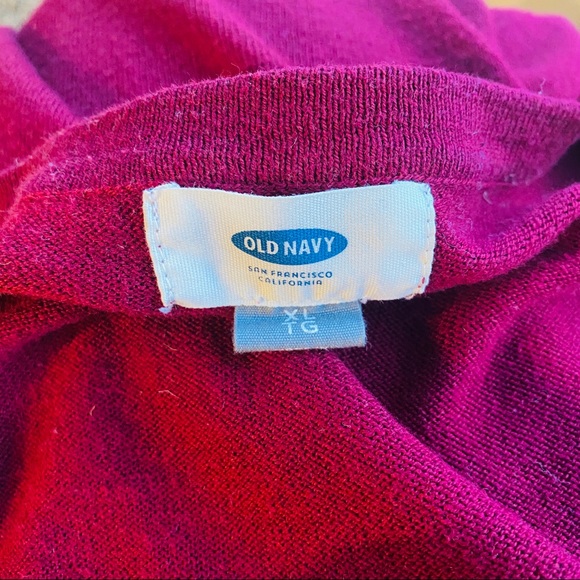 Long sleeve maroon knit sweater - Picture 4 of 4